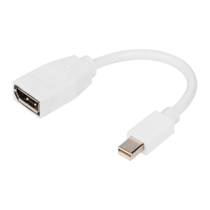 DIGITUS DisplayPort Kabel, mini DP - DP St./Bu. 0,15m weiß