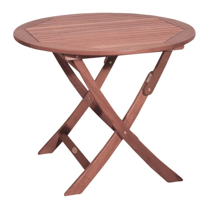 Garden Pleasure Gartentisch STOCKHOLM braun rund 90,0 x 90,0 x 73,0 cm