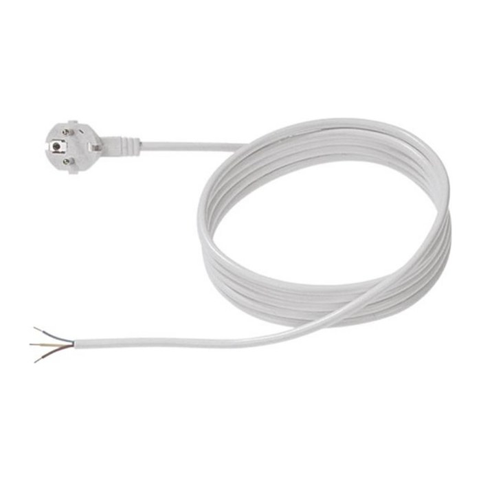 BACHMANN Aderendhülsen Netzkabel 2,0 m weiß, 1 St.