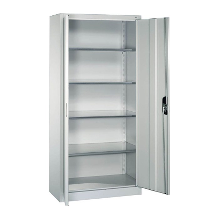 CP Stahlschrank 08920-00 S10094 lichtgrau 4 Fachböden 93,0 x 40,0 x 195,0 cm, aufgebaut, 1 St.