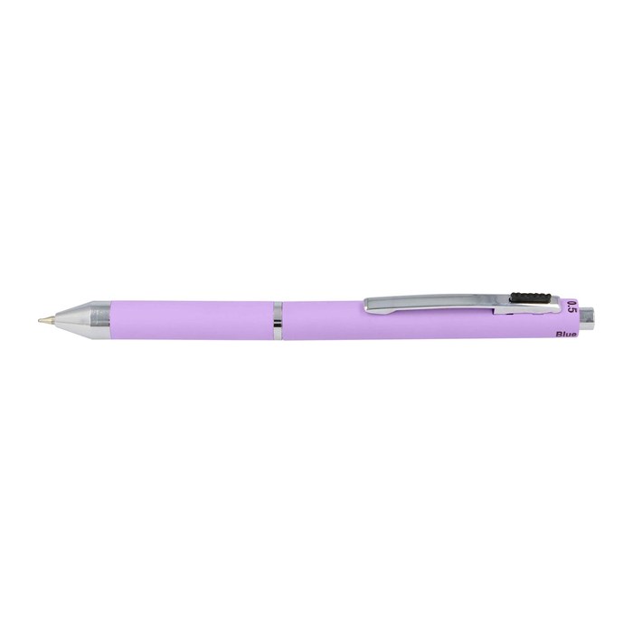 ONLINE® 4-Farben-Kugelschreiber Multipen lila, Schreibfarbe: rot, blau, schwarz, grau, 1 St.