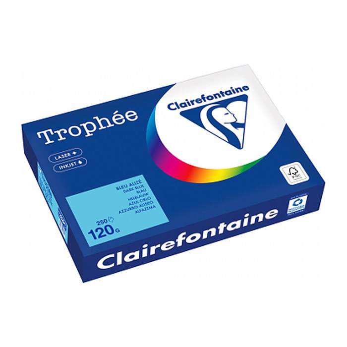 Clairefontaine Kopierpapier Trophée blau DIN A4 120 g/qm 250 Blatt