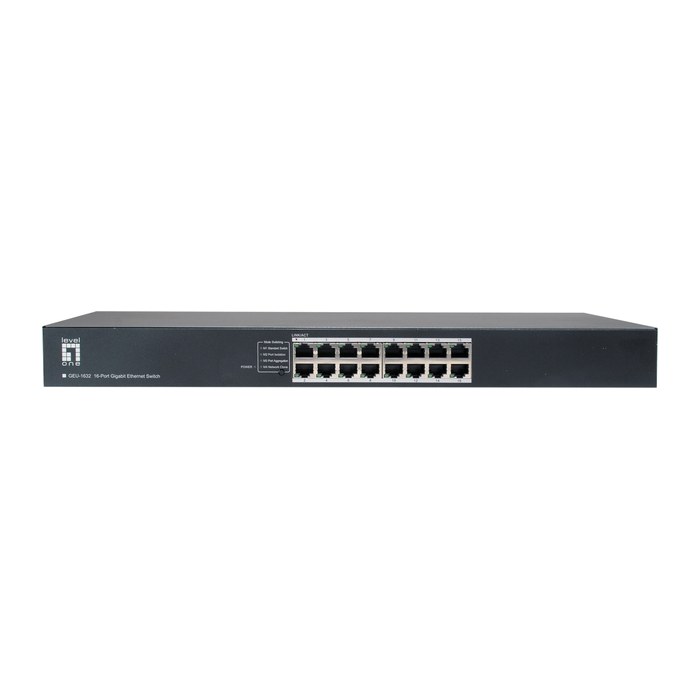 LevelOne Switch 16xGE 19" unmanaged Metall