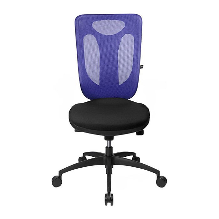 Topstar Bürostuhl Net Pro 100, NN100 T208 Stoff blau, Gestell schwarz