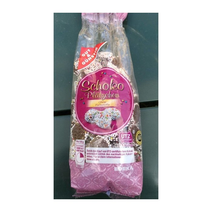 GUT&GÜNSTIG Schokoplätzchen mit Nonpareilles 200,0 g, 1 St.