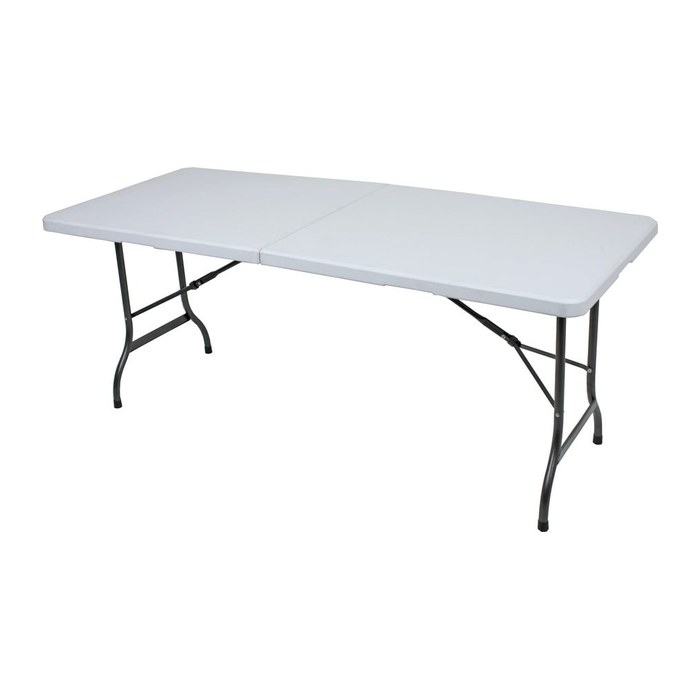 Garden Pleasure Gartentisch Mufaro schwarz, weiß rechteckig 244,0 x 76,0 x 72,0 cm