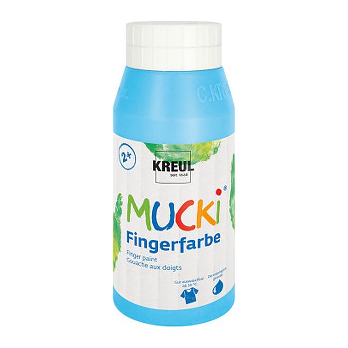 KREUL MUCKI Fingerfarbe hellblau 750,0 ml, 1 St.