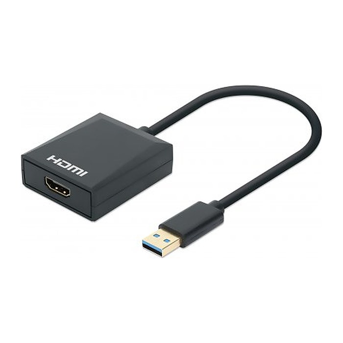 MANHATTAN USB-A USB 3.1 Gen 1 auf HDMI-Adapter 1080p@60Hz