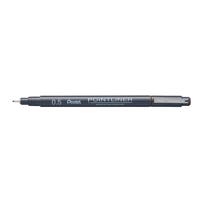 Pentel Pointliner Fineliner braun 0,5 mm, 1 St.
