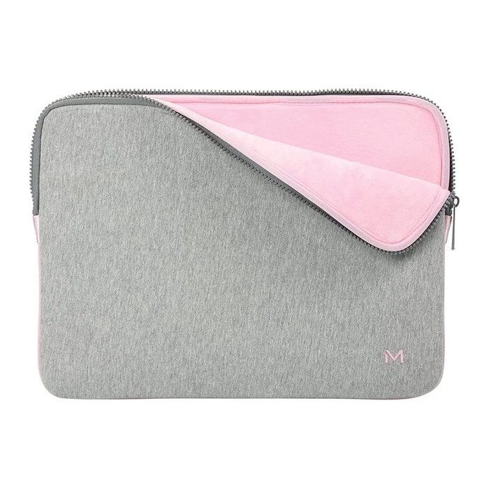 Mobilis Skin Memory Foam Sleeve 12.5-14" - Grey and pink