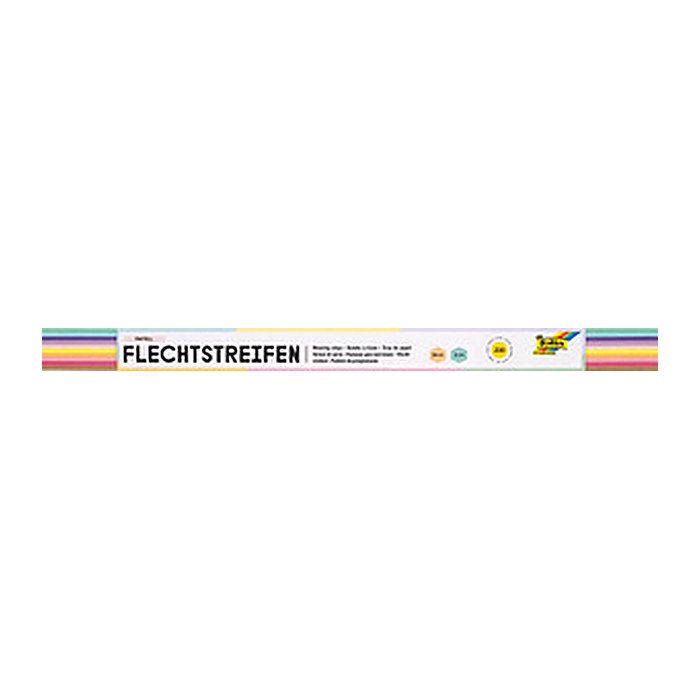 folia Bastelset Flechtstreifen farbsortiert 200 St.