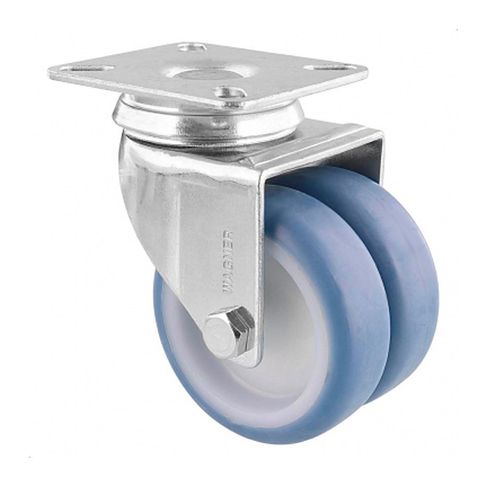 WAGNER® design yourself Apparate-Doppel-Lenkrolle ECO RO 1577 grau