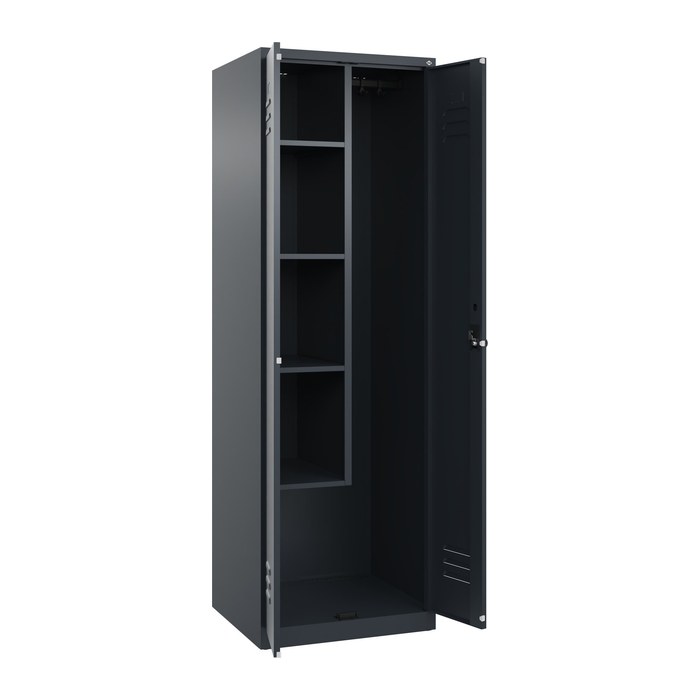 CP Putzmittelschrank Classic Plus 080100-00 S10010 anthrazitgrau 4 Fachböden 60,0 x 50,0 x 185,0 cm, aufgebaut, 1 St.