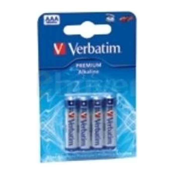 Verbatim Batterien AAA Alkaline LR03 4er Pack extern retail