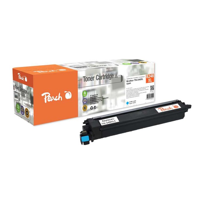Peach Toner Brother TN-248XL (DCP-L3520) cyan 2300 Seiten remanufactured