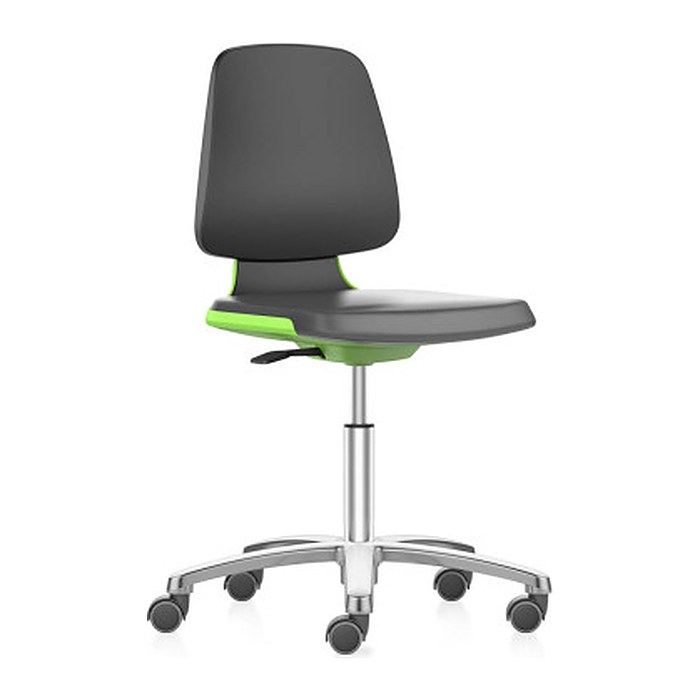 bimos Arbeitsdrehstuhl Labsit grün, schwarz Kunstleder