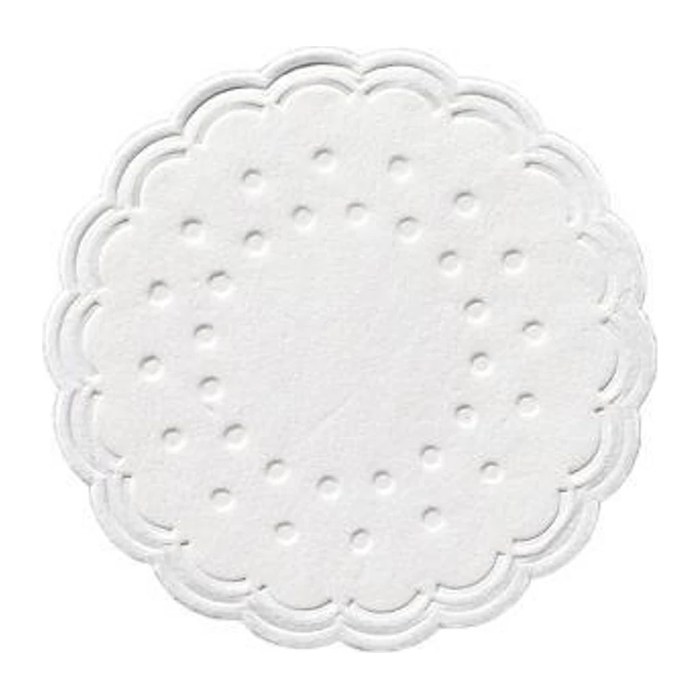 DUNI Tropfdeckchen weiß Ø 7,5 cm, 250 St.