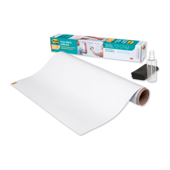 Post-it® selbstklebende Whiteboardfolie Flex Write Surface blanko 182,9 x 121,9 cm, 1 Rolle