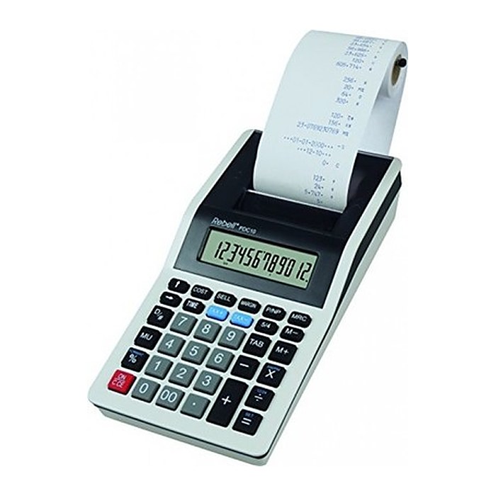 Rebell PDC10 Tischrechner druckend lichtgrau