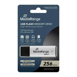 MediaRange USB-Stick USB 3.0 high performance 256GB alu