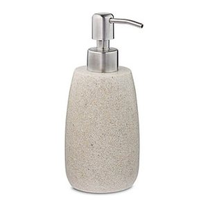relaxdays Seifenspender 10031061_778 beige Polyresin 300,0 ml, 1 St.