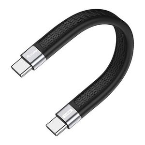 Equip Kabel USB-C4.0->C Gen3 Fla.PD240W St/St 0.13m schwarz