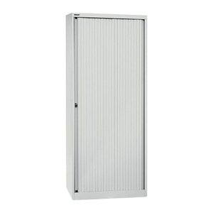 BISLEY Rollladenschrank lichtgrau 4 Fachböden 80,0 x 43,0 x 198,0 cm