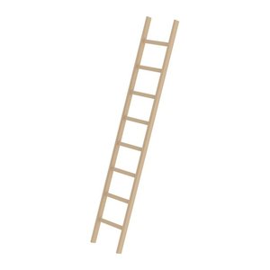 MUNK Anlegeleiter 33108 natur 8 Sprossen, H: 248,0 cm