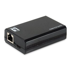 LevelOne PoE Gigabit Splitter RJ45/USB-C 1Gbps 50W schwarz