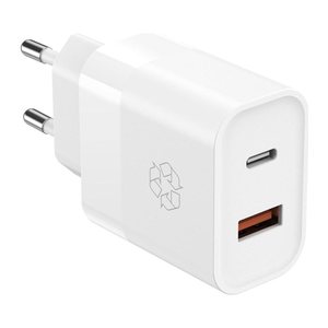 UPSTRÖM Dual Port Ladeadapter weiß, 30 Watt