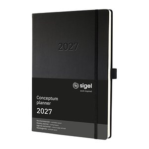 SIGEL Buchkalender Conceptum 2027 schwarz, 1 St.