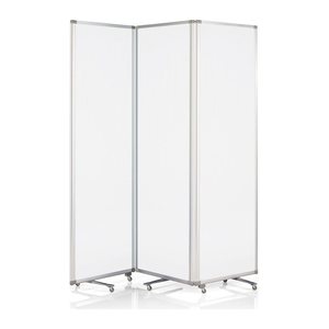 magnetoplan Trennwand 1105351, transparent 181,0 x 180,0 cm mit Rollen, 1 St.