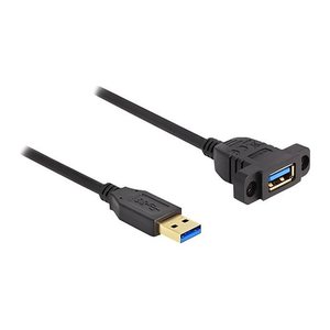 DELOCK SuperSpeed USB 5 Gbps Kabel St zu Bu 1m zum Einbau sw