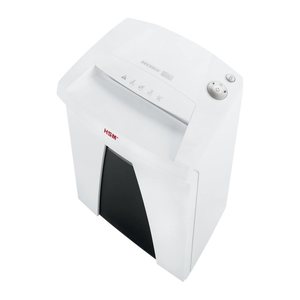 HSM Securio B24 Aktenvernichter mit Streifenschnitt P-2, 5,8 mm, bis 27 Blatt, weiß