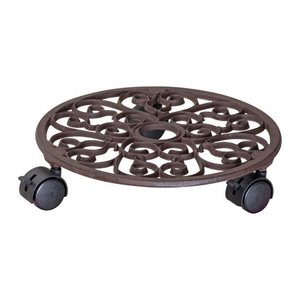 WAGNER® design yourself Pflanzenroller ANTIK GH 0925 Metall, Ø 29,0 cm dunkelbraun rund, 1 St.