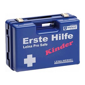 LEINA-WERKE Erste-Hilfe-Koffer Pro Safe Kinder DIN 13157 + Erweiterung orange