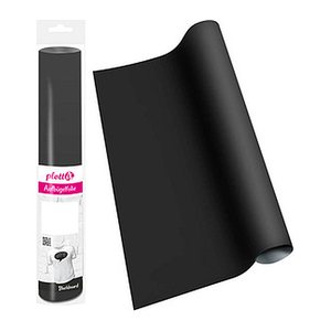 plottiX Blackboard Bügelfolie schwarz Effekt-Folie 32,0 x 50,0 cm,  1 Rolle