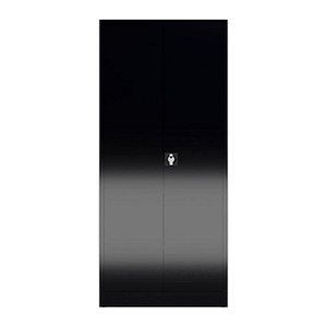 ClassiX Putzmittelschrank X-545529 tiefschwarz 4 Fachböden 80,0 x 38,0 x 180,0 cm, aufgebaut, 1 St.