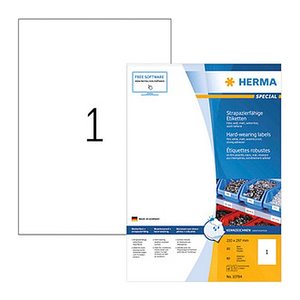 HERMA Folienetiketten weiß 210,0 x 297,0 mm, 80 Blatt