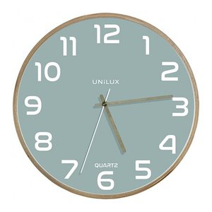 unilux Wanduhr BALTIC braun Kunststoff, Ø 31,5 cm