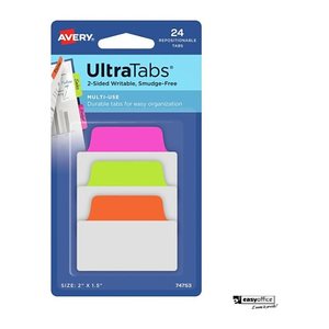 AVERY Zweckform UltraTabs Multi-Use Haftmarker farbsortiert 24 Blatt