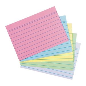 Herlitz Karteikarte A6 liniert 4 Farb.+weiß Bl. Engel 200er