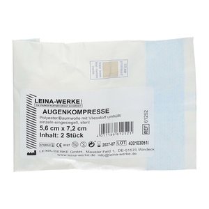LEINA-WERKE Augenkompressen REF 61252 weiß 5,6 x 7,2 cm, 2 St.