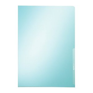 LEITZ Sichthüllen Premium 4100 DIN A4 blau glatt 0,15 mm, 100 St.