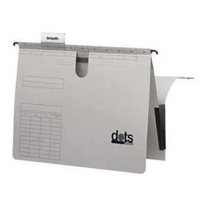 dots Taschenhefter Karton lichtgrau DIN A4 1x kaufmännische Heftung, 25 St.