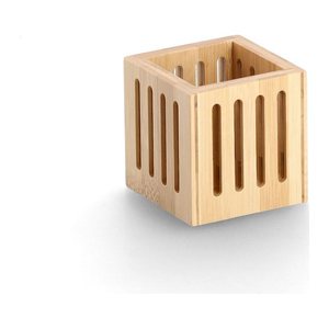Zeller Stiftehalter braun Bambus 8,0 x 8,0 x 8,0 cm