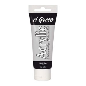 KREUL el Greco Acrylfarbe silber 75,0 ml, 1 St.