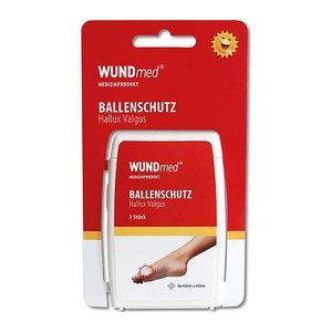 WUNDmed® Blasenpflaster Ballenschutz Hallux Valgus 02-137 transparent 4,3 x 4,3 cm, 3 St.