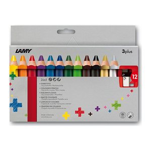 LAMY 3plus Buntstifte farbsortiert, 12 St.