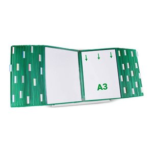 tarifold Sichttafelsystem 433605 DIN A3 grün mit 60 St. Sichttafeln, 1 St.
